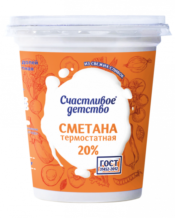 картинка Сметана Термостатная 20%  
