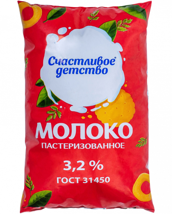 картинка Молоко питьевое пастеризованное 3,2% 