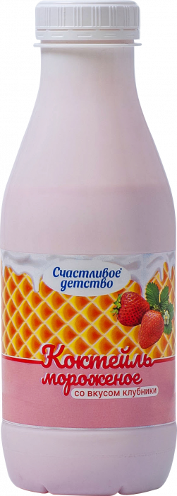 картинка Коктейль-мороженое со вкусом клубники 6% 