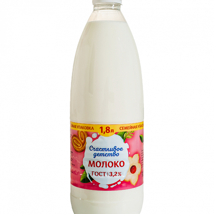 картинка Молоко питьевое пастеризованное 3,2% 